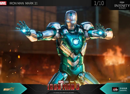 Load image into Gallery viewer, ZD Toys Marvel Iron Man 3 1/10 Iron Man MK31 Action Figure
