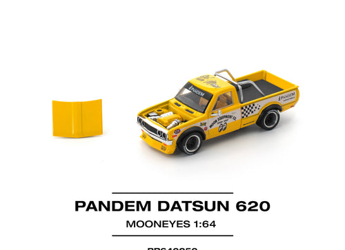 Load image into Gallery viewer, POPRACE 1/64 PANDEM DATSUN 620 - MOONEYES Diecast Model Car
