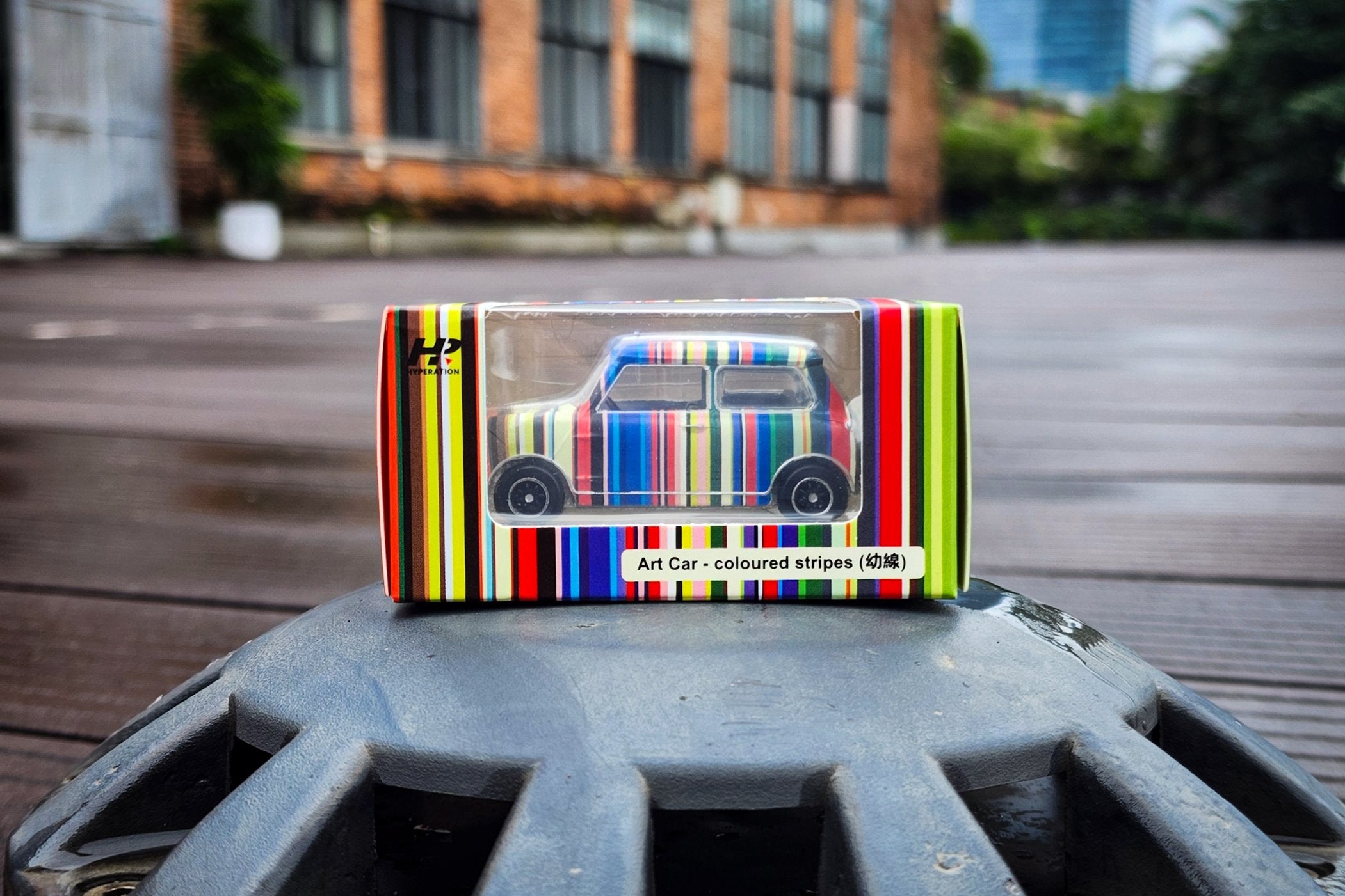Tiny City Hong Kong 1:50 Diecast Model Car Art Car - Coloured Stripes