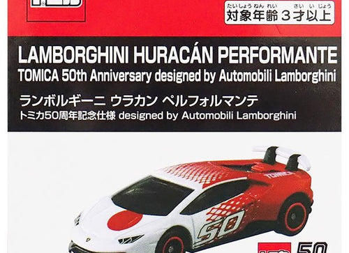 Load image into Gallery viewer, Takara Tomy Tomica 50th Anniversary Lamborghini Performante Diecast car
