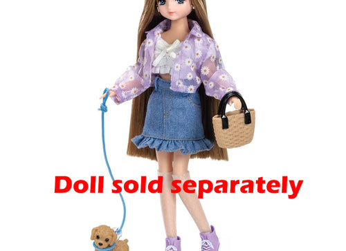 Load image into Gallery viewer, Takara Tomy Clothes Licca Hair Extensions Licca-chan Dress Set-Doggy and Walking
