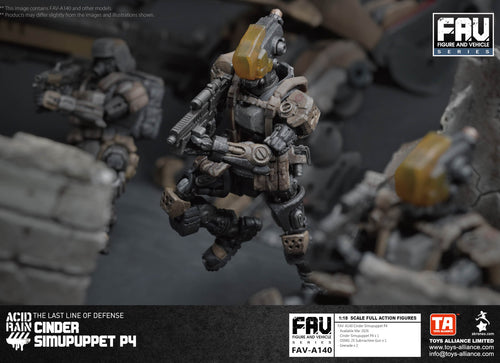 Load image into Gallery viewer, Acid Rain x Toy Alliance FAV-A140 Cinder Simupuppet P4 Action Figure Set

