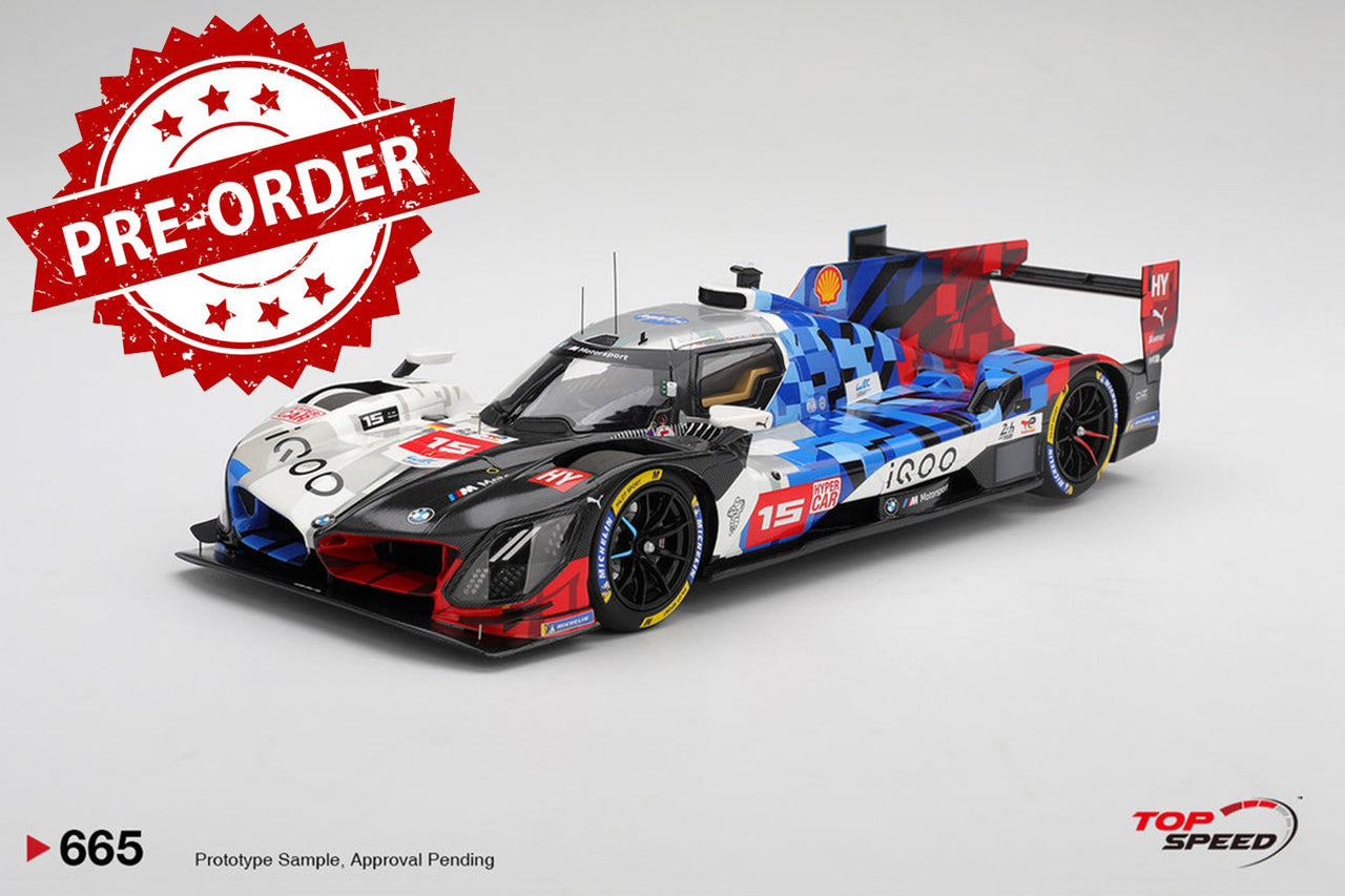 (Pre-order)Top Speed 1/18 BMW M Hybrid V8 #15 BMW M TEAM WRT 2025 Le Mans 24 Hrs
