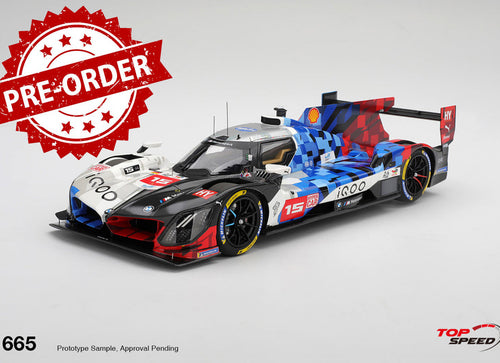 Load image into Gallery viewer, (Pre-order)Top Speed 1/18 BMW M Hybrid V8 #15 BMW M TEAM WRT 2025 Le Mans 24 Hrs
