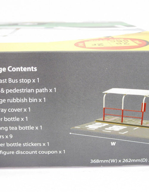 Load image into Gallery viewer, TINY Hong Kong City 1/18 S5 Bus Stop Diorama Set Full Metallic Accessories
