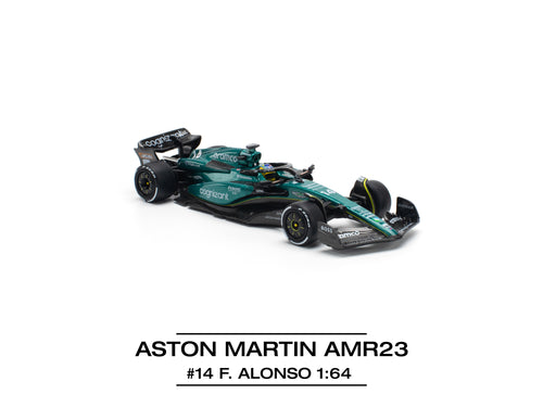 Load image into Gallery viewer, (Pre-order) POPRACE 1/64 ASTON MARTIN AMR23 F1 #14 F. ALONSO Model Car
