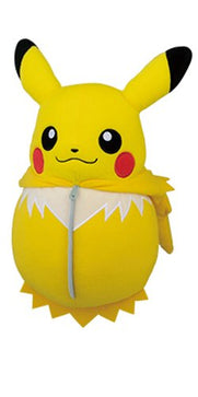 Load image into Gallery viewer, Banpresto Pocket Monster Pokemon Pikachu Sleeping Bag Jolteon Style Plush Doll
