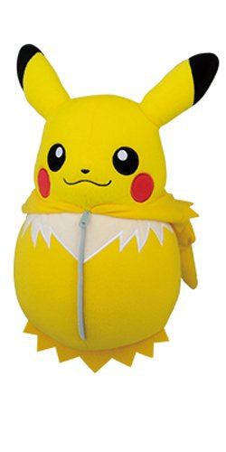 Load image into Gallery viewer, Banpresto Pocket Monster Pokemon Pikachu Sleeping Bag Jolteon Style Plush Doll
