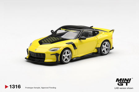 (Pre-order) Mini GT #1316 Nissan Fairlady Z VeilSide FFZ400 Ikazuchi Yellow RHD