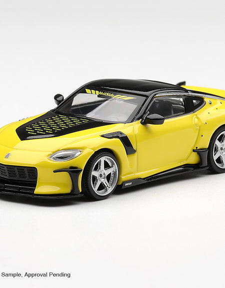 (Pre-order) Mini GT #1316 Nissan Fairlady Z VeilSide FFZ400 Ikazuchi Yellow LHD