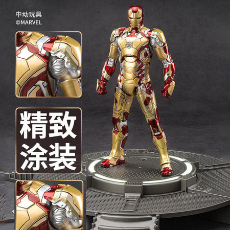 ZD Toys Marvel Iron Man 3 1/10 Iron Man MK42 & Light-up Base Set