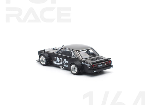 Load image into Gallery viewer, POP RACE 1/64 skyline GT-R drift hakosuka coca cola zero jp bk chrome
