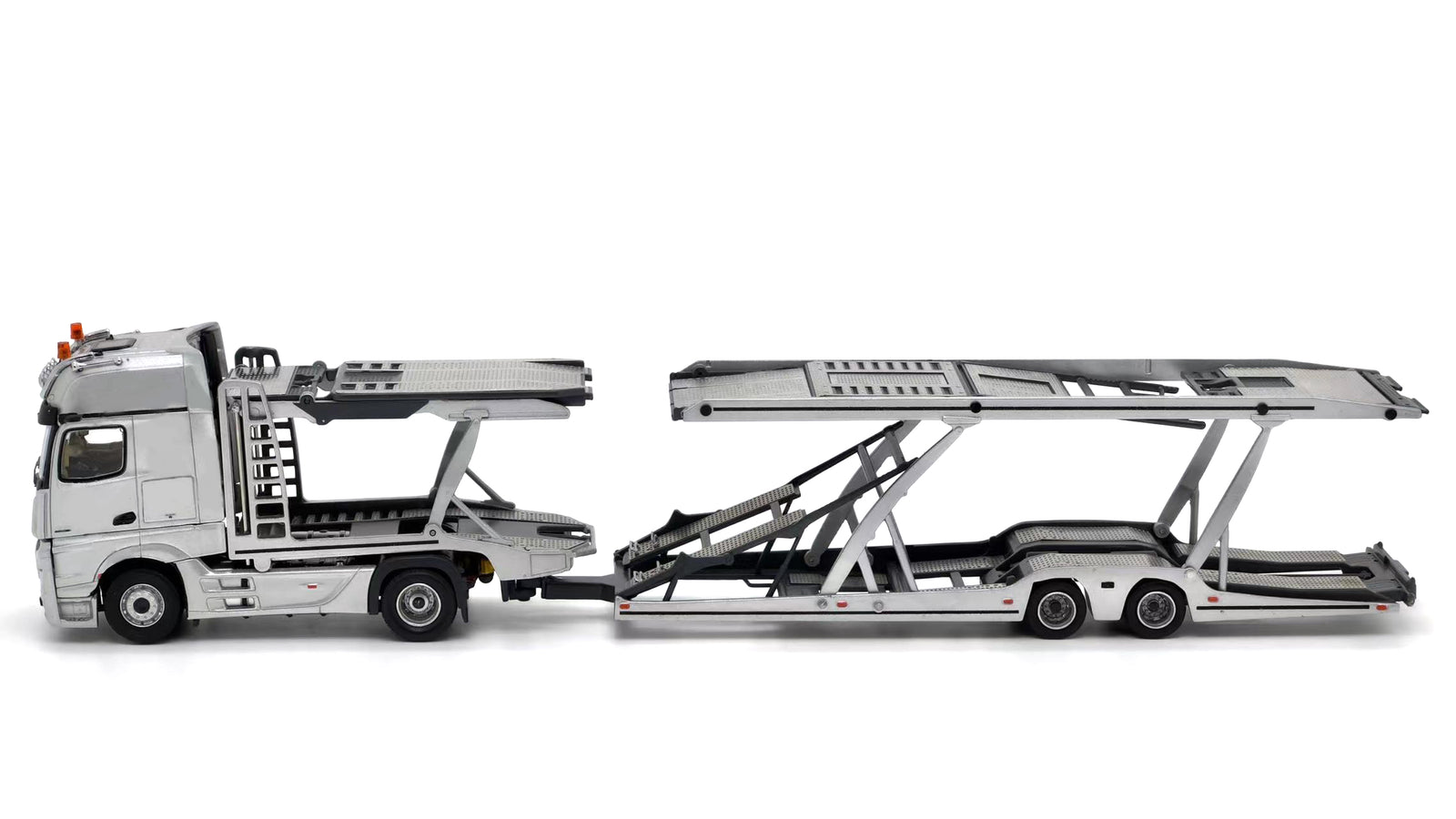 (In Stock) Tiny City - Mercedes-Benz Actros MP5 Transporter (Silver) Model car