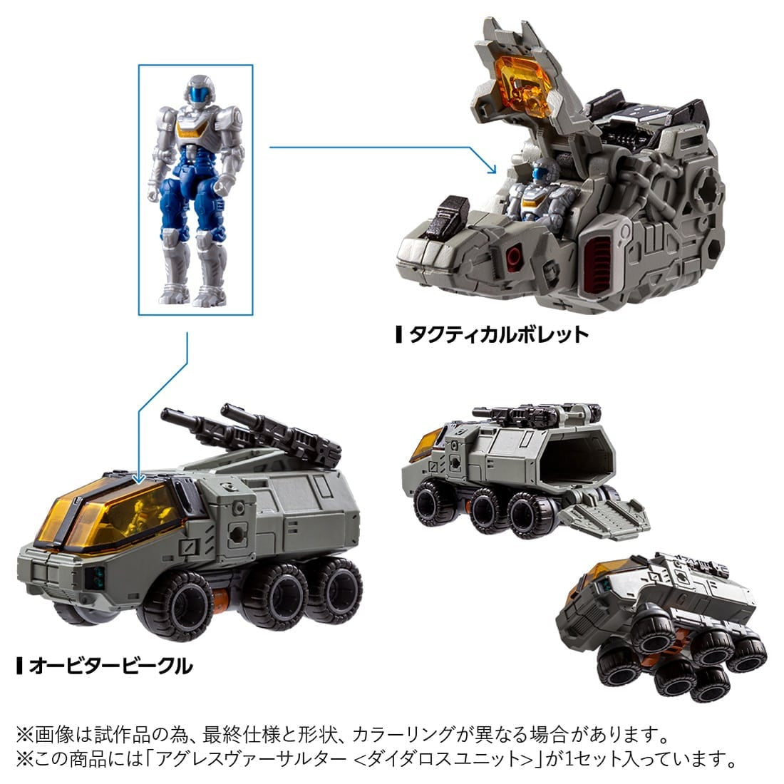 Takara Tomy DIACLONE TM-36 TACTICAL MOVER AGGRESS VERSAULTER <DIATALOS UNIT>