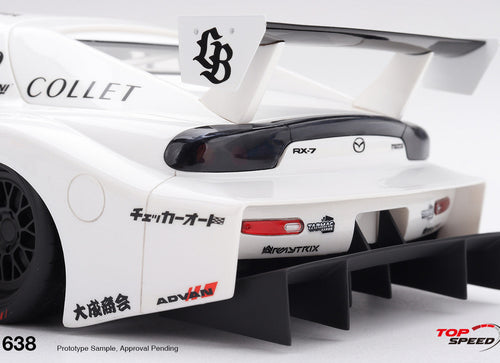 Load image into Gallery viewer, (Pre-order) Top Speed 1/18 MAZDA RX-7 LB-Hinomaru Diecast Model Car TS0638
