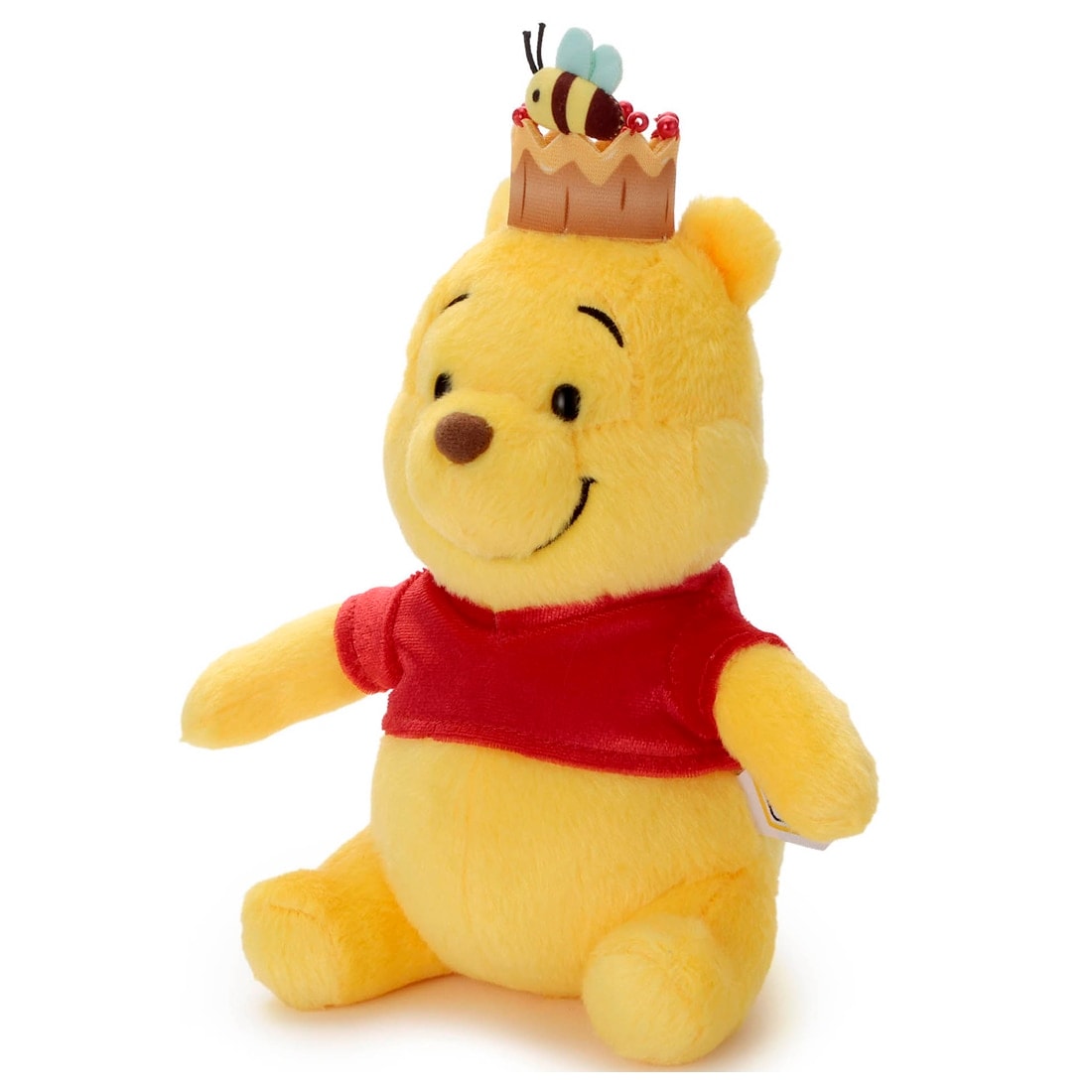Takara Tomy Arts Disney Winnie the Pooh 100th Annivers. Red Shirt Plush S Crown