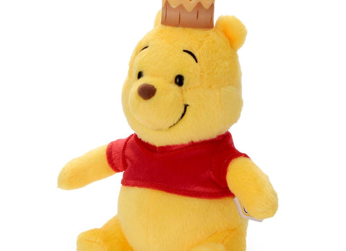 Load image into Gallery viewer, Takara Tomy Arts Disney Winnie the Pooh 100th Annivers. Red Shirt Plush S Crown
