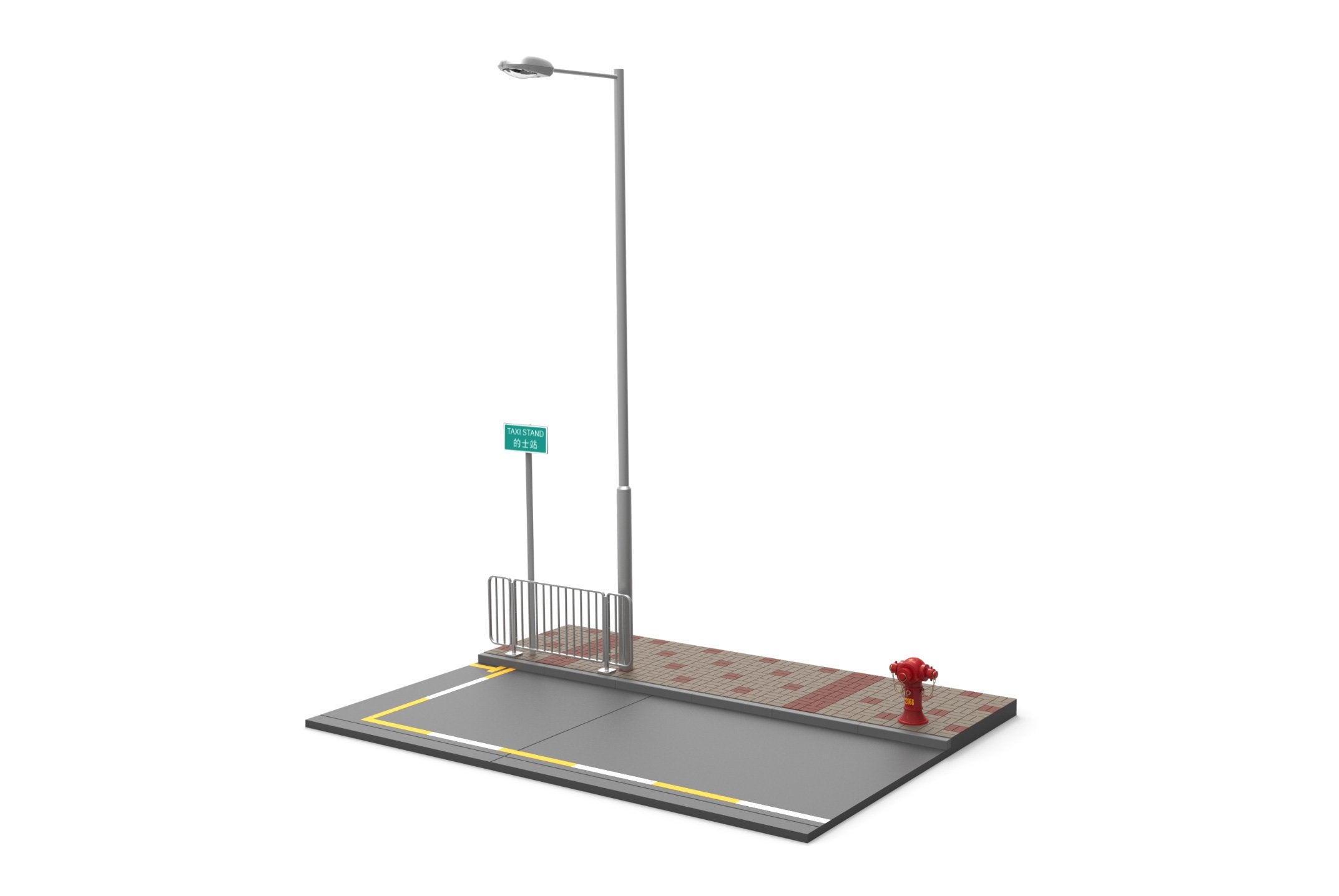TINY City HK #S6 Taxi Station Diorama Set Scale 1/18 (No Figure & Model Car)