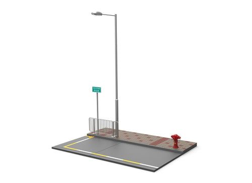 Load image into Gallery viewer, TINY City HK #S6 Taxi Station Diorama Set Scale 1/18 (No Figure &amp; Model Car)
