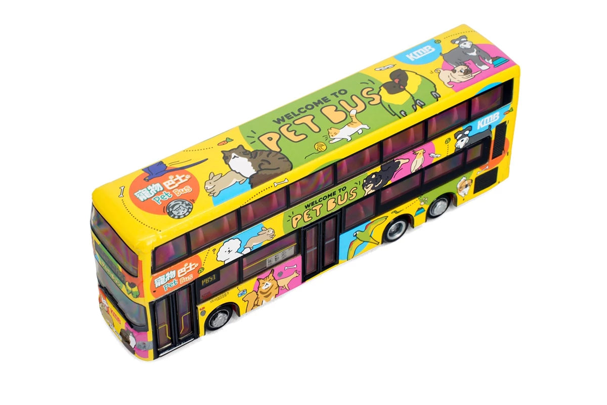 Tiny City Diecast Model 1/110 - KMB Scania K310UD Pet Bus (Yellow) (PBS1)