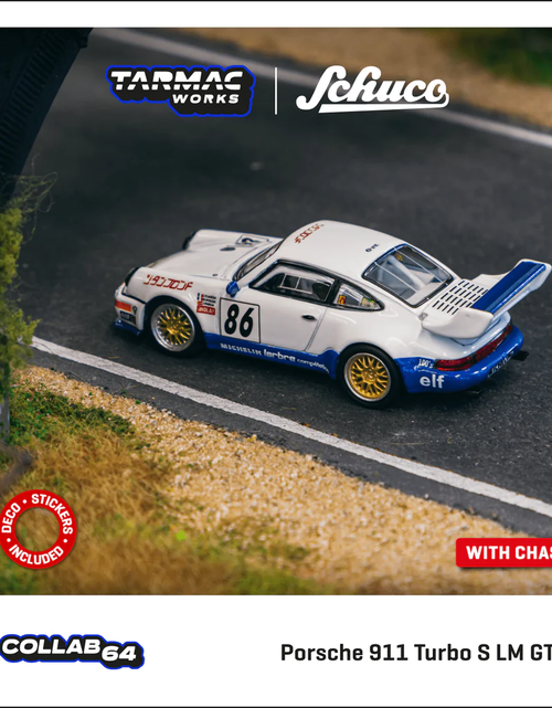 Load image into Gallery viewer, Tarmac Works Porsche 911 Turbo S LM GT Suzuka 1000km 1994 #86
