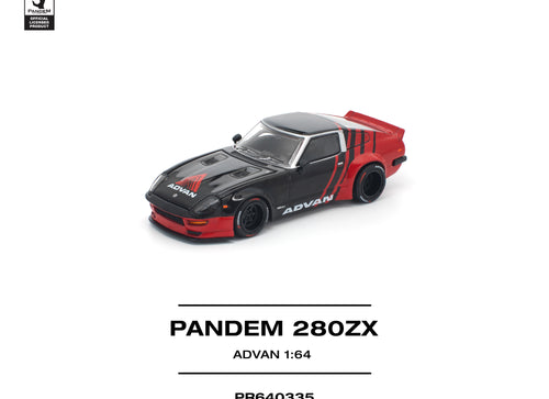 Load image into Gallery viewer, (Pre-order) POPRACE 1/64 PANDEM 280ZX ADVAN Diecast Model Car
