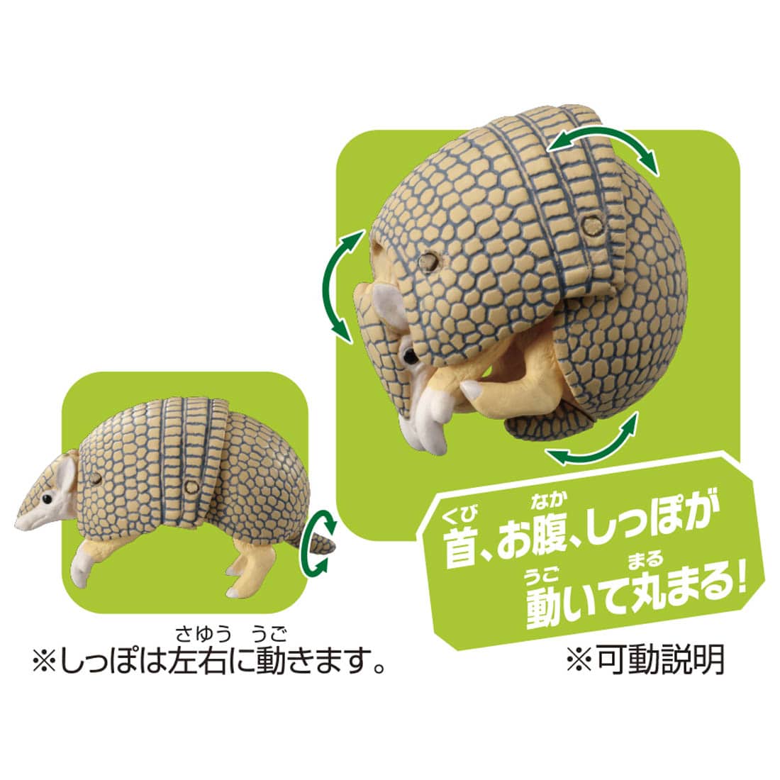 Takara Tomy ANIA animal Action Figure - AS-45 Armadillo (Brazilian Three-Banded)