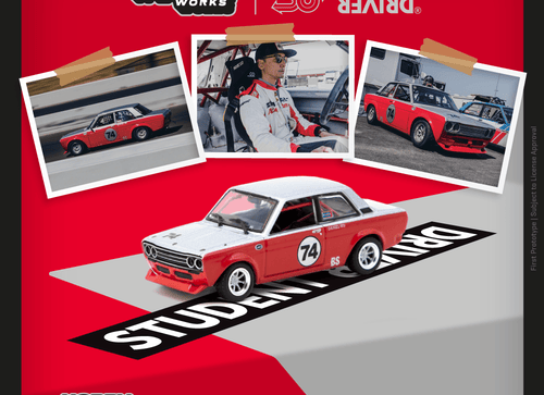 Load image into Gallery viewer, Tarmac Works 1/64 Datsun 510 Trans-Am B-Sedan 2.5 Challenge 2023
