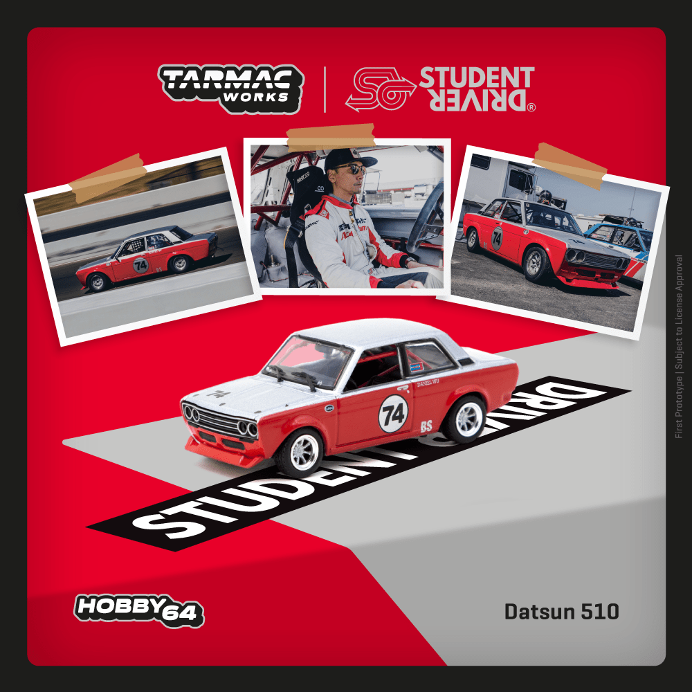 Tarmac Works 1/64 Datsun 510 Trans-Am B-Sedan 2.5 Challenge 2023