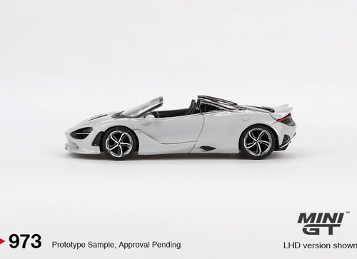 Load image into Gallery viewer, Mini GT #973 McLaren 750S Spider Cirrus Grey LHD Diecast Model Car
