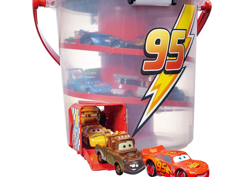 Load image into Gallery viewer, Takara Tomy Tomica Disney Cars Deru Deru Bucket Lightning McQueen Ver. (NO CARS)
