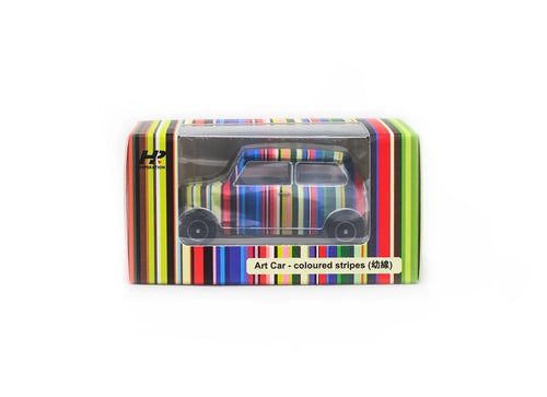 Load image into Gallery viewer, Tiny City Hong Kong 1:50 Diecast Model Car Art Car - Coloured Stripes
