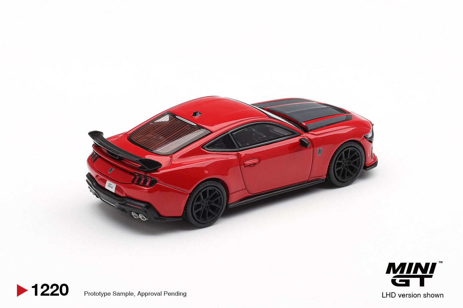 (Pre-order) MINI GT #1220 Ford Mustang Dark Horse Race Red LHD Diecast Model Car