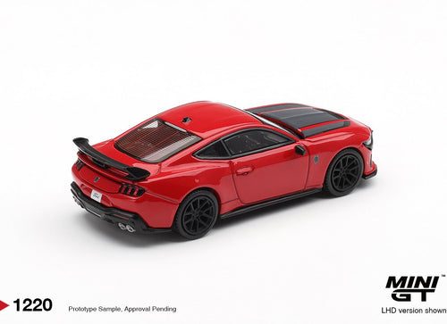 Load image into Gallery viewer, (Pre-order) MINI GT #1220 Ford Mustang Dark Horse Race Red LHD Diecast Model Car
