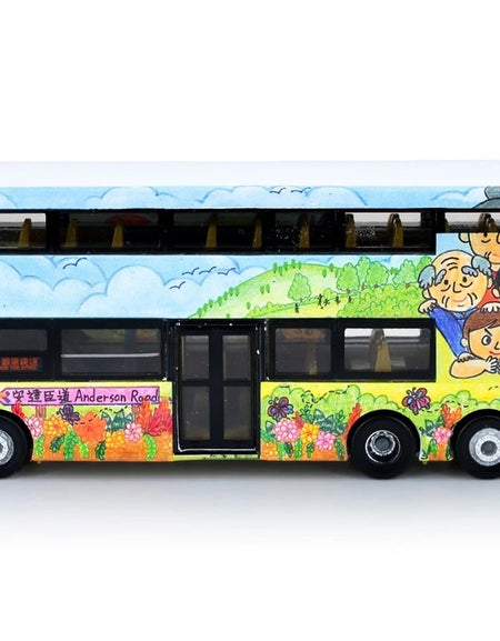 Tiny City Die-cast Model Car - KMB VOLVO B8L WRIGHT Go Green, Anderson (11X)