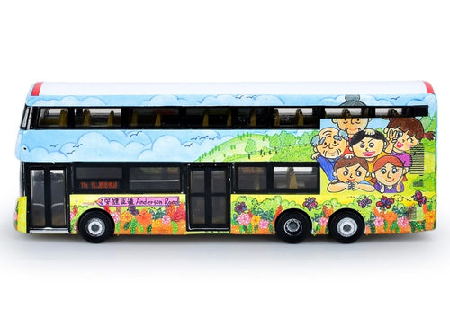 Load image into Gallery viewer, Tiny City Die-cast Model Car - KMB VOLVO B8L WRIGHT Go Green, Anderson (11X)
