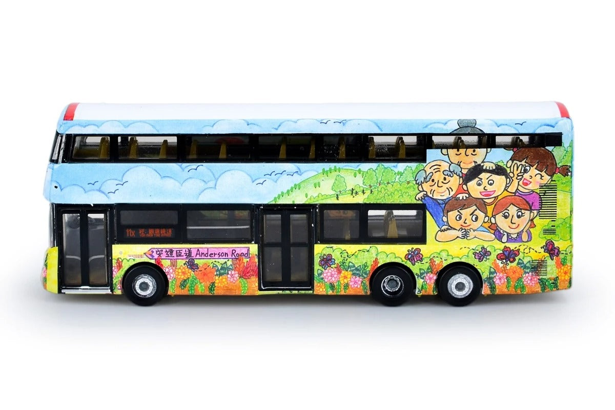 Tiny City Die-cast Model Car - KMB VOLVO B8L WRIGHT Go Green, Anderson (11X)