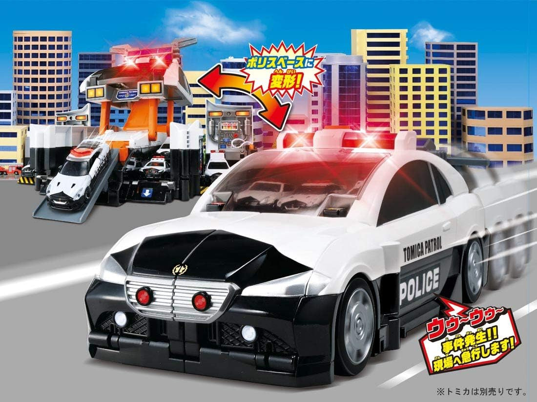 Takara Tomy Tomica World Transform Dispatch! Scramble Big Patrol police car