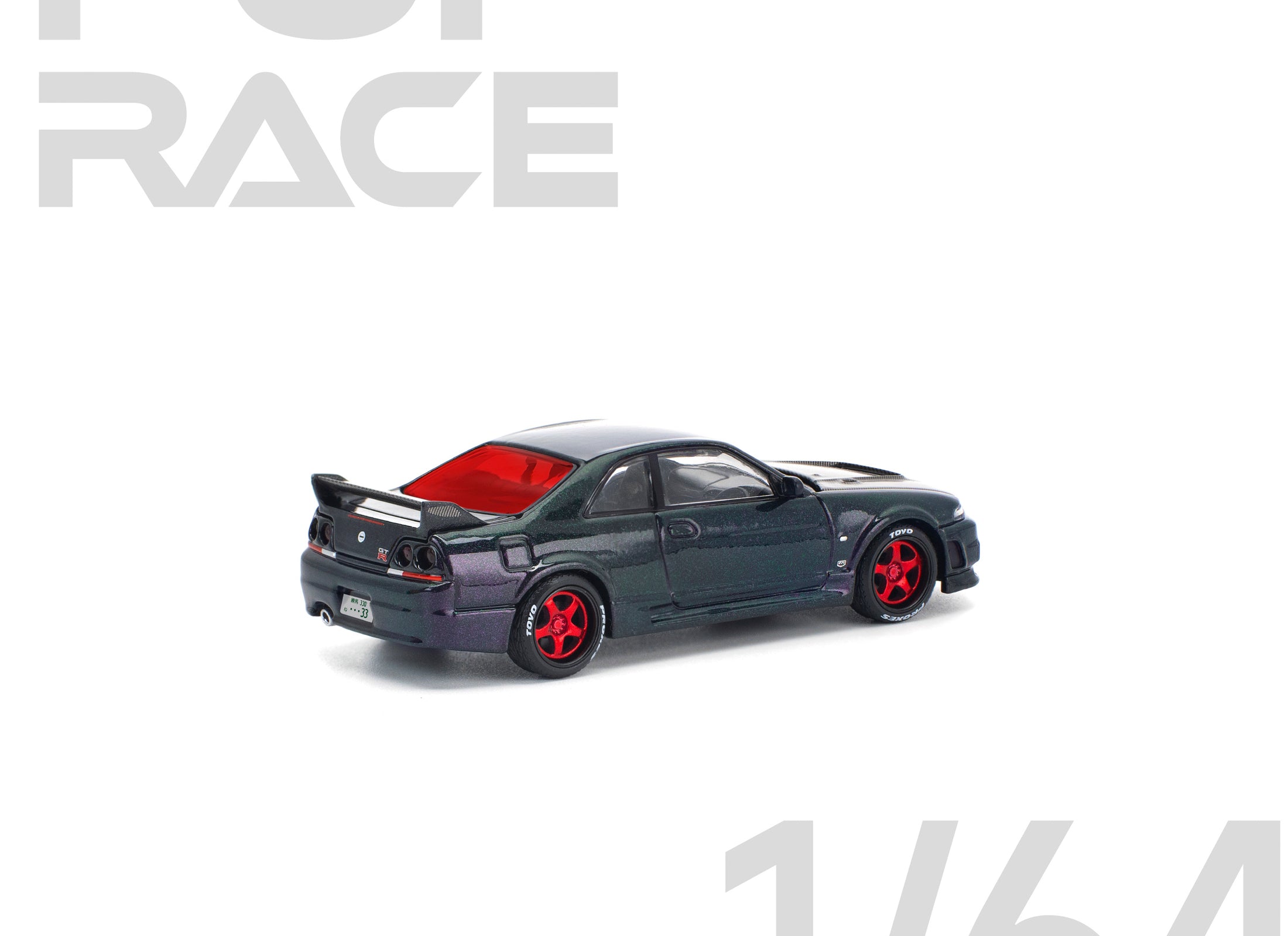 (Pre-order) POPRACE 1/64 SKYLINE GT-R R33 GHOST CHAMELEON Diecast Model Car