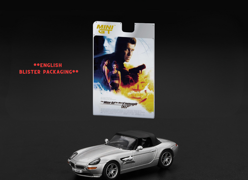 Load image into Gallery viewer, MINI GT 1/64 007 BMW Z8 "The World Is Not Enough" Diecast Model Car
