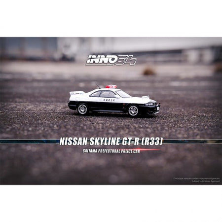 INNO64 1/64 Nissan Skyline GT-R R33 Saitama Prefectural Police Car Die-Cast