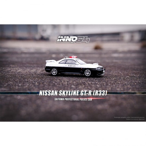 Load image into Gallery viewer, INNO64 1/64 Nissan Skyline GT-R R33 Saitama Prefectural Police Car Die-Cast

