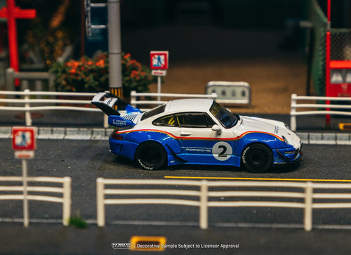 Load image into Gallery viewer, Tarmac Works 1/64 RWB 993 Liberty Walk with Container Display Box

