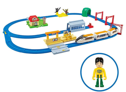 Load image into Gallery viewer, Takara Tomy Plarail Play with Tomika Action Town Set Playset
