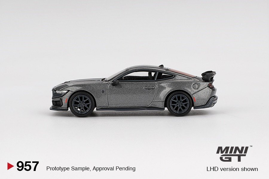 Mini GT #957 1/64 Ford Mustang Dark Horse  2024 Carbonized Gray RHD