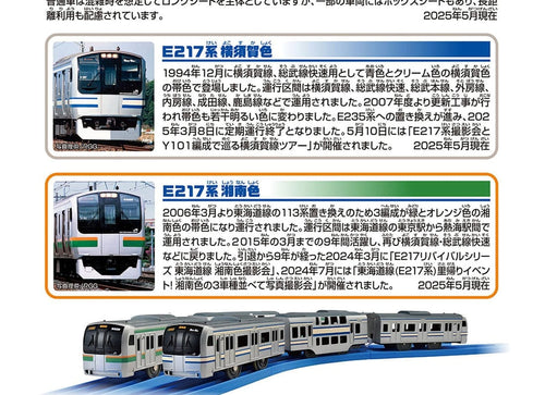 Load image into Gallery viewer, Takara Tomy Plarail Train Series E217 Yokosuka Color &amp; Shonan Color Double Set
