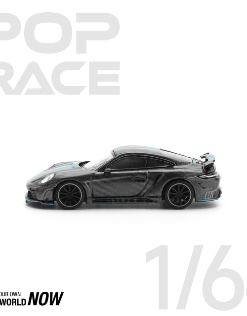 Load image into Gallery viewer, POPRACE 1/64 992 STINGER GTR CARBON EDITION (BLUE LINE) model car
