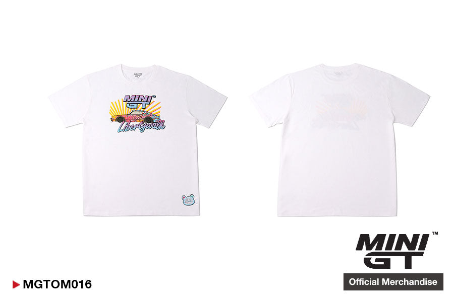 MINI GT Official T-shirt - LB Kuma White T-shirt M Size For Men & Women