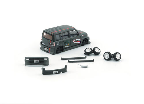 Load image into Gallery viewer, BMC 1/64 Toyota 2000 bB - Matte Green + P40 Tiger Pattern (RHD) LTD
