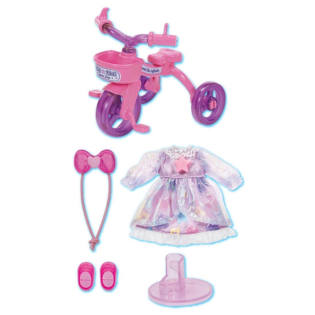 Takara Tomy Licca-Chan LW-21 Miki Maki-Chan Gummy Dress Tricycle Set (NO DOLL)